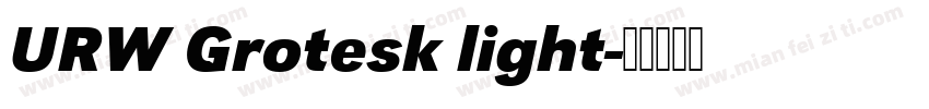 URW Grotesk light字体转换
